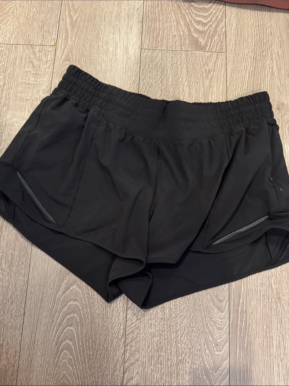 Lululemon reflective shorts.